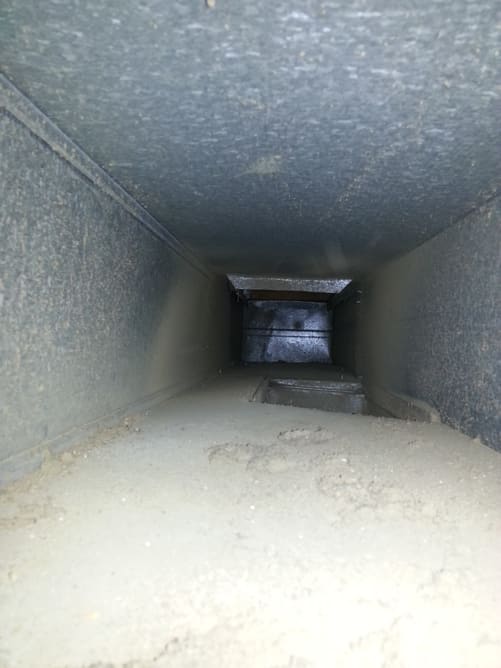 Dirty Air Ducts Pre-Clean by Real Clean Air Ducts in Montgomery, MD